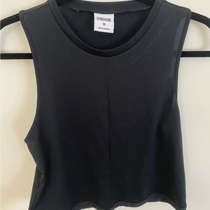 Gymshark x Whitney Simmons Cropped Open Back Workout Tank - Black